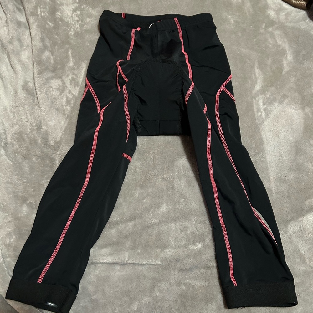Global excellent Black Pants with Pink Trim